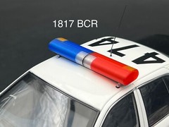 1/18 LED Ready AeroDynic Lightbar LAPD Blue Red Clear Amber Police Sheriff