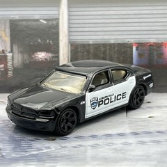 Matchbox Dodge Charger Police Auburn Hills Black 2007 1:67 Diecast Car [18e]