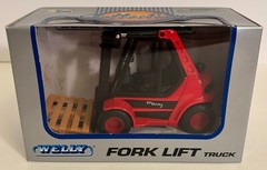 Lot of 10 Welly Forklift Truck Red Orange Yellow Pallet Pullback Action 2010-CW