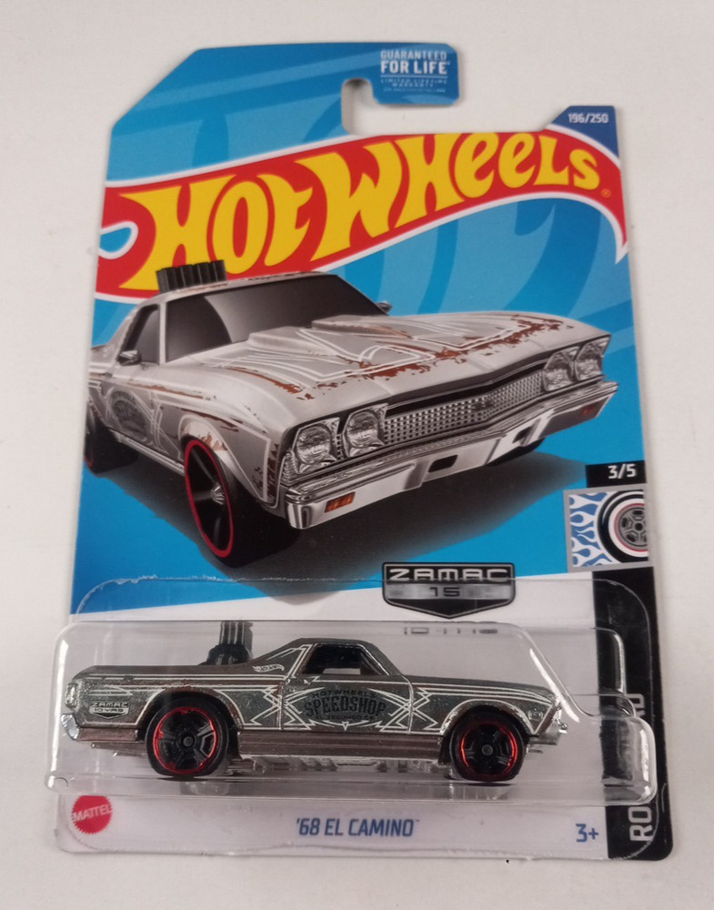 2022 Hot Wheels Zamac 15/15 ’68 El Camino Silver 196/250 Rod Squad 3/5