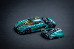 1:64 MJ Model Koenigsegg One:1 Metallic Green Carbon Limited 95 of 999 Diecast