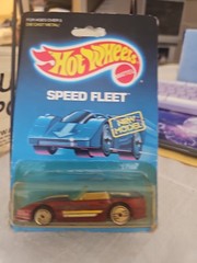 1989 Hot Wheels SPEED FLEET CUSTOM CORVETTE No. 7670 , Card #66
