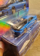 ⚡ Pop Race 019 Nissan Skyline GT-R R33 Nismo 400R Blue CHASE 1/64 Diecast Car