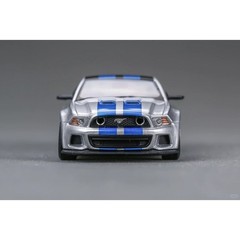 GDO&DCM 1:64 Mustang GT NFS 2014 Need for Speed NFS Silver Blue Alloy Model