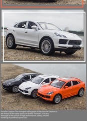 1:24 Porsche Cayenne S Classic Alloy Diecast Car Model Sound Light Collectible