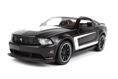 2012 Ford Mustang Boss 302 1/24 Scale Diecast Model by Showcasts – Black w/ BOX