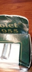 NIP Chevrolet Superior Bel Air 1955 Heavy Gauge Diecast Model Car Pull Back NOS