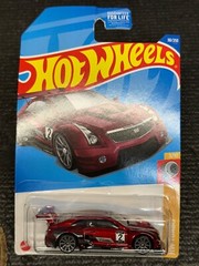 2022 Hot Wheels #38 HW Turbo 3/10 ’16 CADILLAC ATS-V R Dark Red w/Gray 10 Spokes