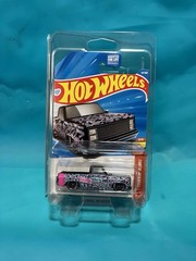 Hot Wheels 83 Chevy Silverado Black Widow Black Grey And Pink In Protector Pack