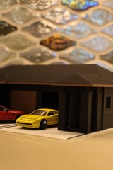 1:64 Scale Diorama House with 2 Car Garage | 3D Printed Display for Diecast Cars