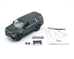MOTORMAX 2025 CHEVROLET TAHOE POLICE PURSUIT VEHICLE CAR 1/24 PLAIN BLACK 76816