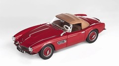GFCC 1:64 Red 1957 507 Soft Top Classic Sports Model Diecast Metal Car