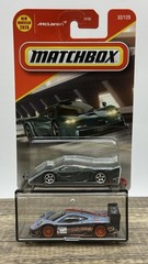 Hot Wheels Premium McLaren F1 GTR Gulf & 2026 Matchbox 1997 McLaren F1 GT 2 Cars