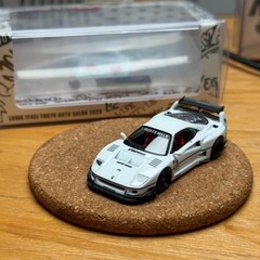 1/64 INNO64 LBWK Ferrari F40 White 2023 Tokyo Auto Salon Exclusive Diecast Car