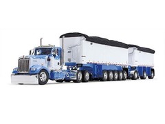 Kenworth W900L Day Cab w/ Dump Trailer Diecast 1:64 Scale Model – DCP 60-1633