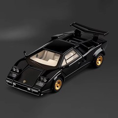 1:32 Lamborghini Countach LP500S Diecast Model Car w/ Sound Light Pull-Back Toy