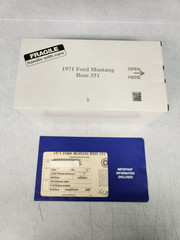 Danbury Mint 1971 1/24 Ford Mustang Boss 351 “PEWTER METALLIC” CAR BOX PAPERS