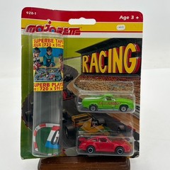 VTG New Two Pack Majorette Porsche El Camino Racing Playset 928-1 1980s Toys