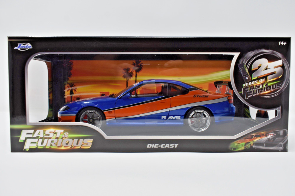 Jada Fast & Furious Nissan Silvia S15 Mona Lisa 1:18 Diecast Tokyo Drift 25th