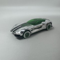 2015 HOT WHEELS GAZELLA GT SILVER 1:64 DIECAST 2 7/8″ CAR W GREEN WINDOW & RIMS
