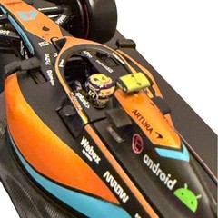 Bburago 1:43 Lando Norris McLaren MCL36 2022 F1 Die-Cast Car Collect FREE SHIP!