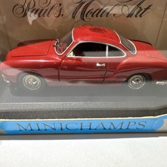 Minichamps 1:43 VW Volkswagen Karmann Ghia Coupe Red – Paul’s Model Art Diecast