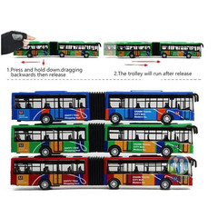 1:64 Alloy City Bus Model Vehicles City Express Bus Double Buses Diecast Vehicle