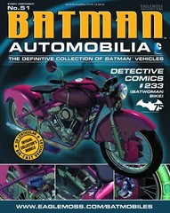 Eaglemoss Batman BATMOBILE Automobilia Magazine 51 • DETECTIVE 233 BATWOMAN BIKE