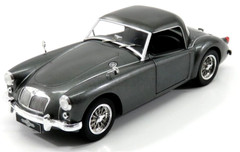 TRIPLE 9 T9 DCAST 1/18 1957 MGA MG A MK1 MKI A1500 SPIDER HARD TOP METALLIC GREY