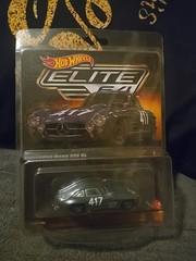 Hot Wheels Elite 64 Mercedes Benz 300SL 1/64 Car – Gray (HNG51)