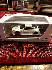 PGM 1:64 Pandem Subaru BRZ White/Black Diecast Model Car w/ Case