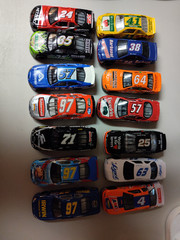 NASCAR 1/64 RANDOM SELECTION OF 14 CARS IN MINT CONDITION-NO BOX LOT #1