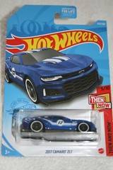 2021 HOT WHEELS 2017 BLUE CHEVY CAMARO ZL1 5/10 THEN AND NOW 154/250 DIECAST