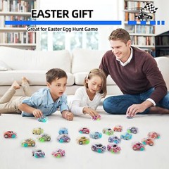 50 Pcs Mini Pull Back Cars Set, Racing Vehicles for Kids & Party Favors