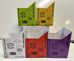 Lot Of 5 M2 Assorted Color Empty Display Boxes