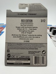 2016 Hot Wheels RED EDITION ’77 PONTIAC FIREBIRD TARGET EXCLUSIVE #3 Protector