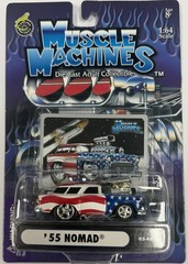 Muscle Machines ’55 Nomad Stars and Stripes 2003 1:64 Funline Sealed New