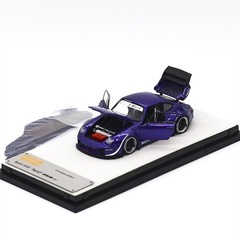 PGM 1:64 RWB 993 Army Girl Purple Diecast Model Car