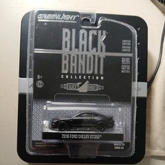 GREENLIGHT GREEN MACHINE BLACK BANDIT COLLECTION 2016 FORD SHELBY GT350 1/64