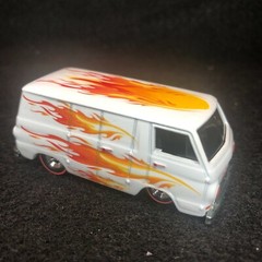 Clear 1:64 Waterslide Decal Hot Wheels A100 Van Fire Flames
