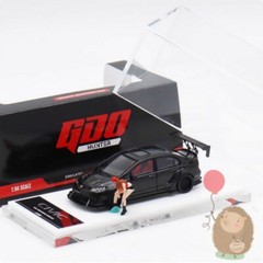 GDO 1/64 Honda civic Mugen RR Car Model Simulation Alloy Diecast Display Gifts