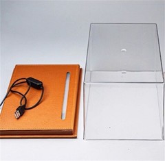 1/18 Car Model Diorama Acrylic LED Light Show Display Case With PU Leather Base