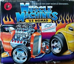 Muscle Machines 1955 Chevy Nomad Red 1/18 Funline