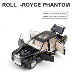 1:32 Rolls Royce Phantom Diecast Model Car Alloy Metal Pull Back Light Sound