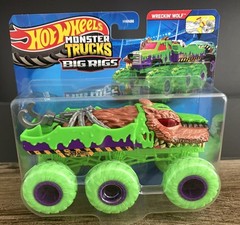 ✨ 2026 Hot Wheels Monster Trucks Big Rigs Wreckin’ Wolf!!✨