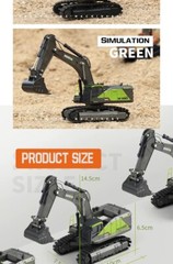 Huina 1721 1:50 Alloy Excavator Toy Boys Simulation Fall-Resistant Crawler New