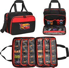 Monster Trucks Carrying Case Compatible with Monster Jam with Shoulder Strap, Mo