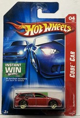 2007 Hot Wheels Audacious #88 Code Car #4 Metalflake Dark Red Gold Y5