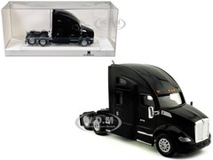 KENWORTH T680 SLEEPER CAB BLACK 1/87 (HO) MODEL BY HO LOGISTICS HL-68009