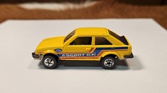 Hot Wheels 1982 Ford Escort GT Yellow Ultra Rare